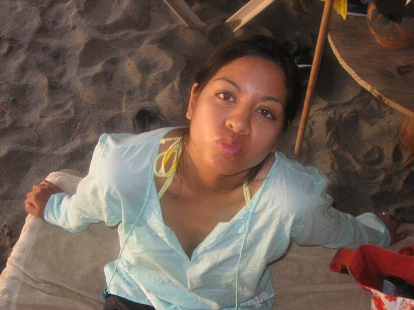 again w/ no makeup. taken outside ( i think the sun was setting a little bit) Please ignore my silly face.