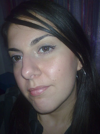 The same look but with Mimosa kisser slicker (looove)