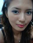 me wearing rare berry. love love love this colour