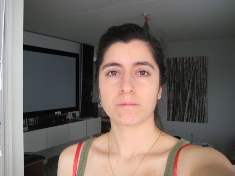 Looking at the image: left side is 1:5 BG - you can see a patch on my cheek that is a bit thicker, I wanted to see the color properly. Right side is 1BG:0.5Tempt Tryst:6Ivory