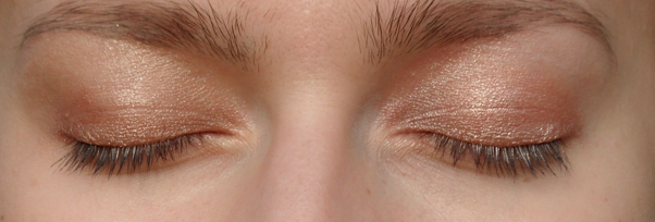left: Luxe on the lid, Boom to highlight. Right: Nekkid + Sandy